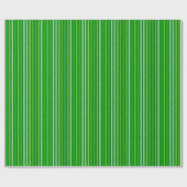 Chalk Stripes - Emerald en Lime Green Cadeaupapier (Vlak)