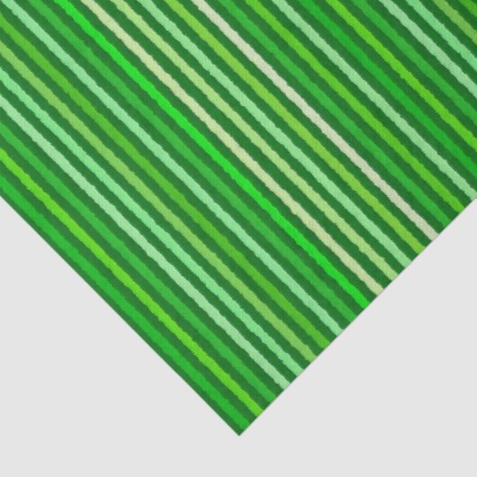 Chalk Stripes - Emerald en Lime Green Tissuepapier (Detail)