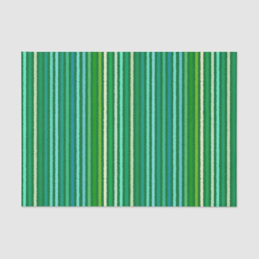 Chalk Stripes - Jade Green en Aqua Tissuepapier (Voorkant)