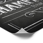 Chalk Style CHAMPAGNE BAR Print (Hoek)