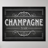 Chalk Style CHAMPAGNE BAR Print (Voorkant)