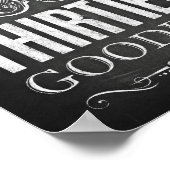 Chalk Style KISSING UW DERDEN GOODBYE Print (Hoek)