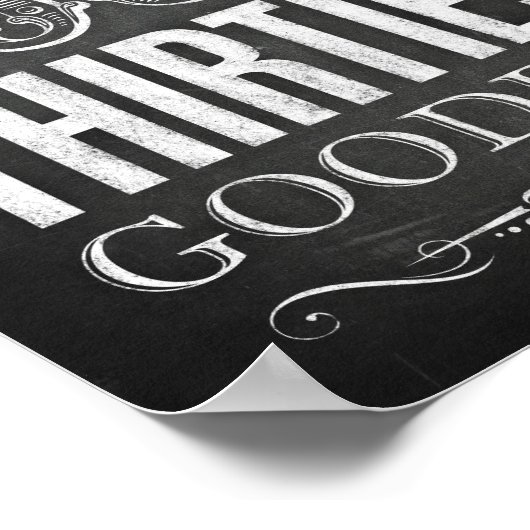 Chalk Style KISSING UW DERDEN GOODBYE Print (Hoek)