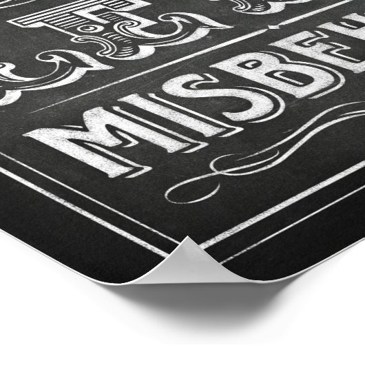 Chalk Style LETS MISBAHSSB Print (Hoek)