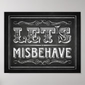 Chalk Style LETS MISBAHSSB Print (Voorkant)