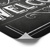 Chalk Style Party Print / WELCOME Sign Poster (Hoek)