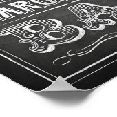 Chalk Style Party-tekens / MARGARITA BAR-teken Poster (Hoek)