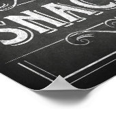 Chalk Style SNACKS Sign Print (Hoek)