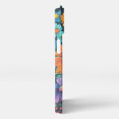 Chalk Tekening van Levendige Bloemen – Artistieke iPhone Hoesje (Rechterkant)