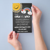 Chalk The Walk Sidewalk Art Event Flyer (Hand)