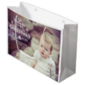  Chalk Typography Holiday Foto's Large Cadeautasje (Voorkant Gekanteld)