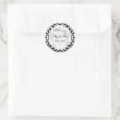 Chalk Vintage Frame Bruidsfeest Sticker Label (Tas)