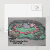 Chalk Walk 2012~briefkaart Briefkaart (Voorkant / Achterkant)