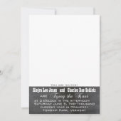 Chalkboad Foto Typografie Wedding Invitations Kaart (Voorkant)