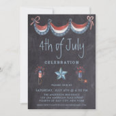 Chalkboard 4 juli  patriotpartij kaart (Voorkant)