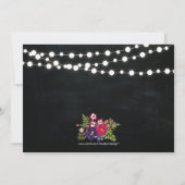 Chalkboard 50th Surprise Birthday Party Invitation Kaart (Achterkant)