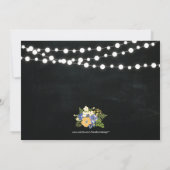 Chalkboard 50th Wedding Jubileum Uitnodiging (Achterkant)