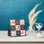 Chalkboard 5 Foto Collage Persoonlijk Nieuw Baby Fotoplaat (Insitu)