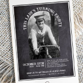 Chalkboard 80th Birthday Open House 2 Foto Kaart