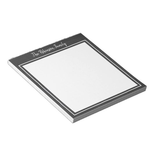 Chalkboard - Aangepast Notitieblok van de Familie (Schuin)