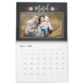  Chalkboard aangepaste fotokalender Kalender (Mar 2027)
