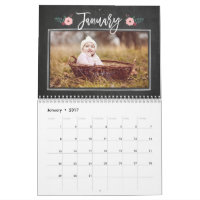  Chalkboard aangepaste fotokalender