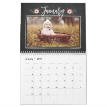  Chalkboard aangepaste fotokalender