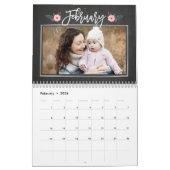  Chalkboard aangepaste fotokalender Kalender (Feb 2026)