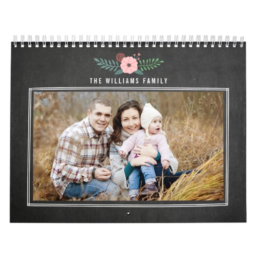  Chalkboard aangepaste fotokalender Kalender (Hoes)