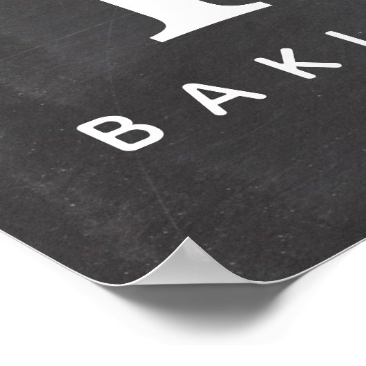 Chalkboard aangepaste naam keuken poster (Hoek)