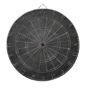 Chalkboard Achtergrond grijs zwarte alk bord Blank Dartbord (Voorkant)