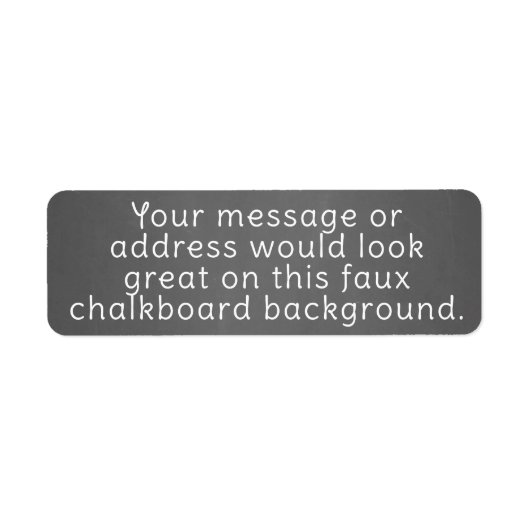 Chalkboard achtergrond Sjabloon Etiket (Voorkant)