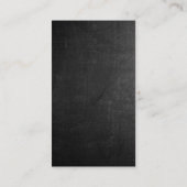 Chalkboard Achtergrond Verticaal Modern Profession Visitekaartje (Achterkant)