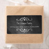 Chalkboard-adreslabel Etiket (Insitu)