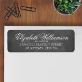 Chalkboard-adreslabel Etiket