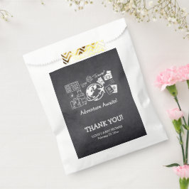 Chalkboard Adventure wacht op Baby shower Bedankzakje