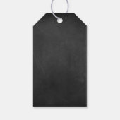 Chalkboard Adventure wacht op Baby shower Cadeaulabel (Achterkant)