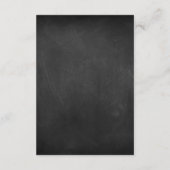 Chalkboard Adventure wacht op Baby shower Informatiekaartje (Achterkant)