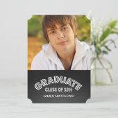 CHALKBOARD AFSTUDEERDER | INSCHRIJVING VAN DE GRAD KAART (Staand voorkant)