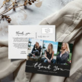 Chalkboard Afstuderen Bedankt Script Foto Briefkaart