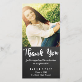 Chalkboard Afstuderen Bedankt Typografie