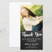 Chalkboard Afstuderen Bedankt Typografie (Voorkant / Achterkant)