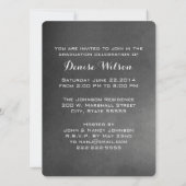 Chalkboard Afstuderen Fotouitnodiging Kaart (Achterkant)
