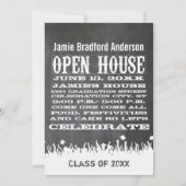 Chalkboard Afstuderen Uitnodiging Uw Foto (Achterkant)