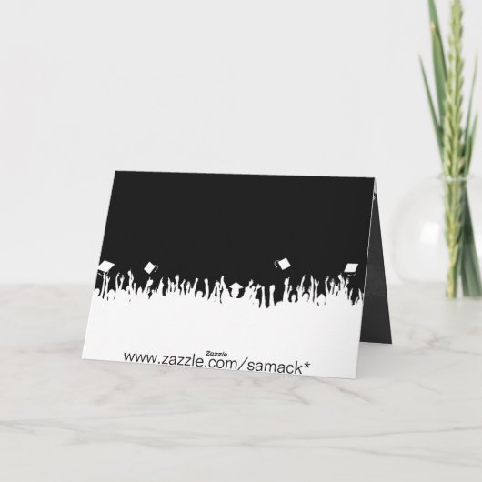 Chalkboard Afstuderen Uitnodiging Uw Foto (Achterkant)