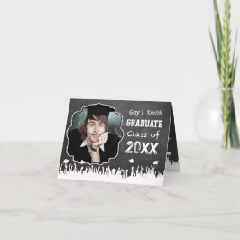 Chalkboard Afstuderen Uitnodiging Uw Foto