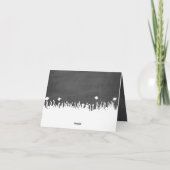 Chalkboard Afstuderen Uitnodiging Uw Foto (Achterkant)