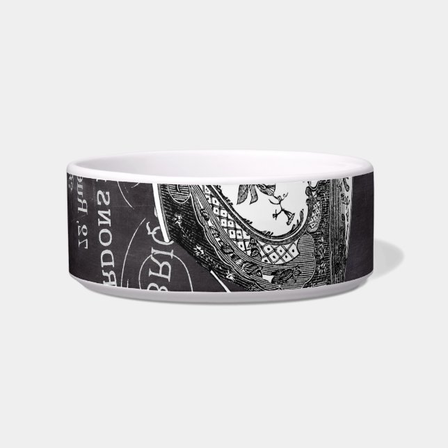 Chalkboard Alice in Wonderland tea party teacup Voerbakje (Links)