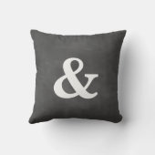 Chalkboard Ampersand Outdoor Pillow Buitenkussen (Achterkant)