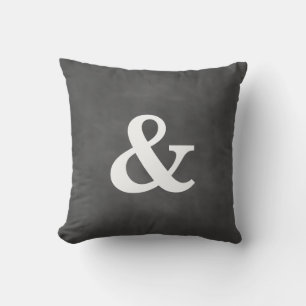 Chalkboard Ampersand Outdoor Pillow Buitenkussen